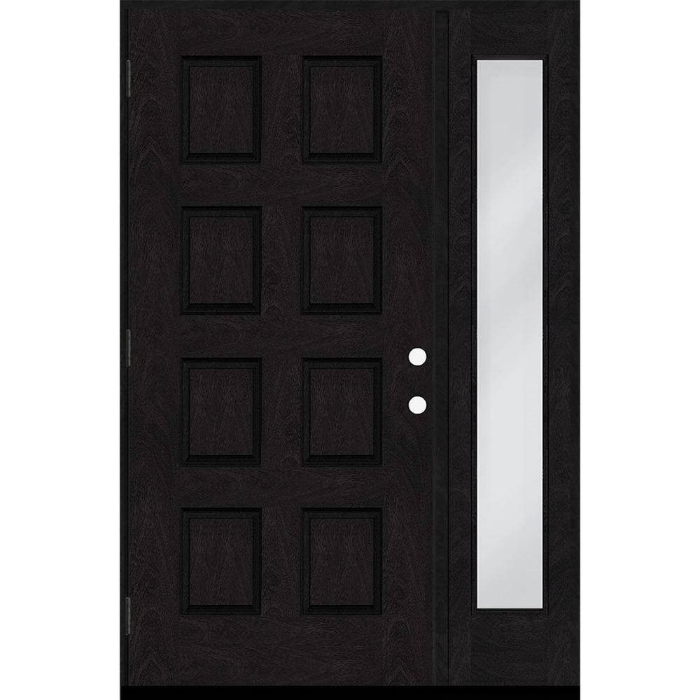 Steves & Sons Regency 51 in. x 80 in. 8Panel RHOS Onyx Stain Mahogany
