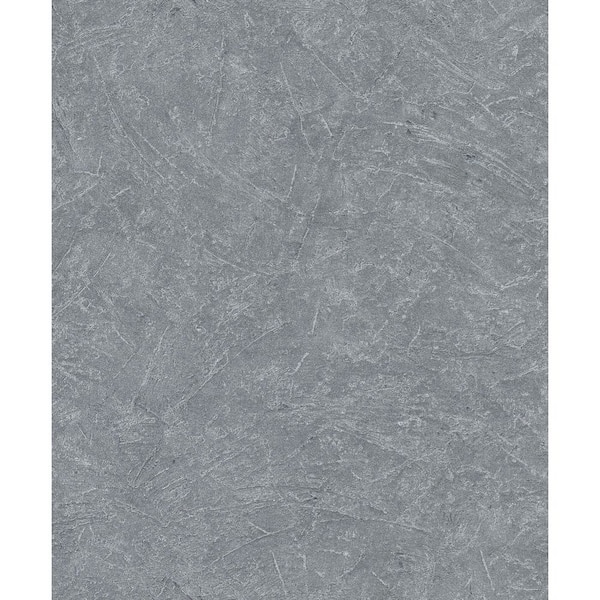 Unbranded Textures Collection Grey Scratched Texture Metallic Finish Vinyl on Non-Woven Non-Pasted Wallpaper Roll