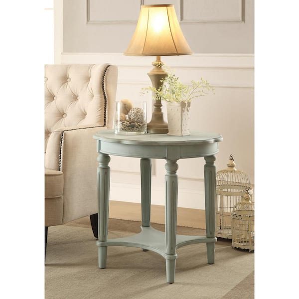 Acme Furniture Fordon Antique Green End Table 82912 - The Home Depot