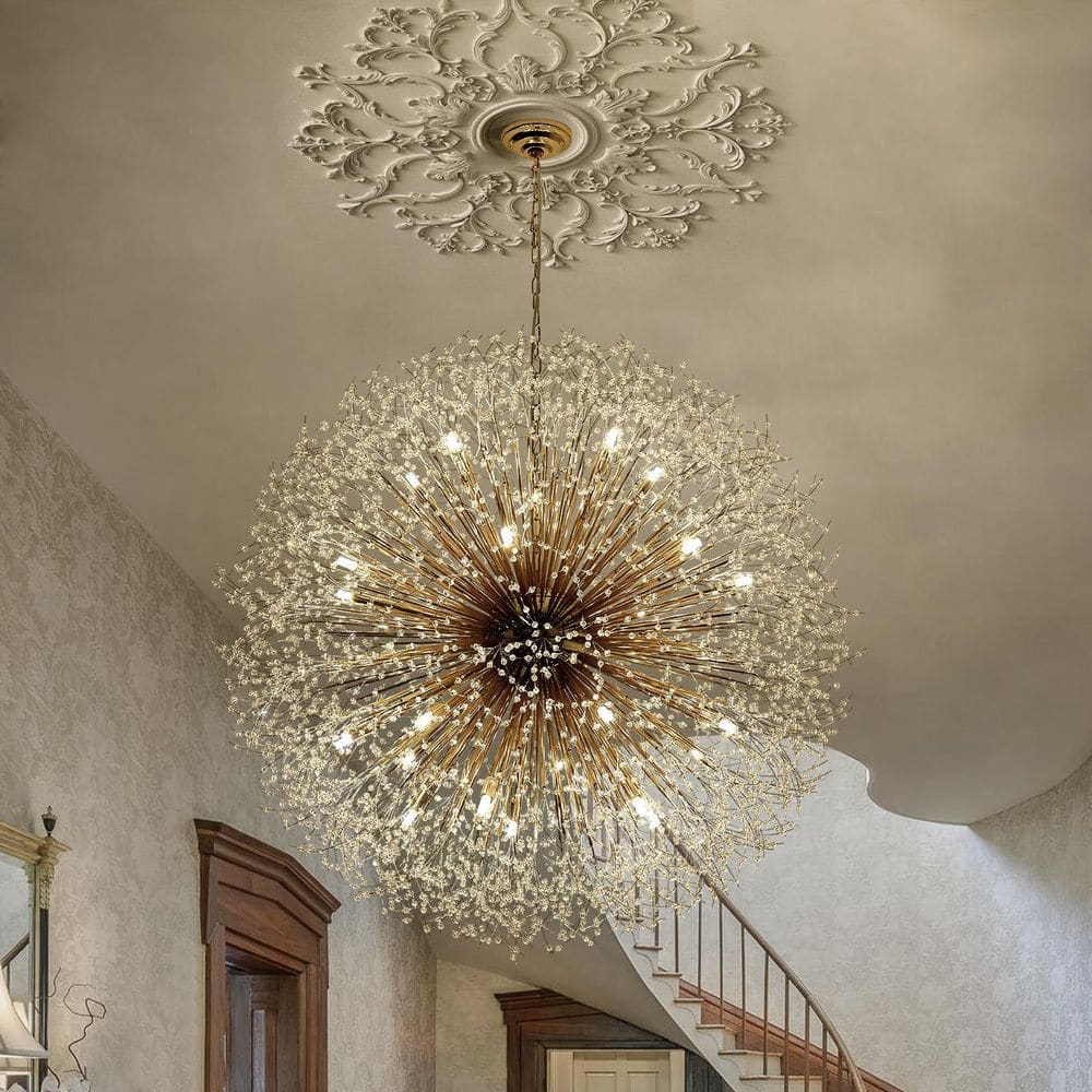 unico ウニコ ANCHOR シャンデリア ACME ACTUS EDISLIVE Calzadyn 59.1 in. 30-Light Gold Decor Dandelion Firework