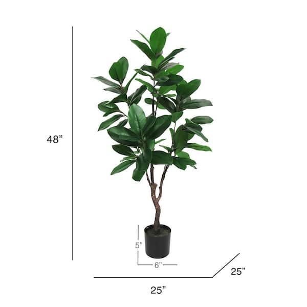 4 ft. Artificial Magnolia Tree Leaf Tree in Pot