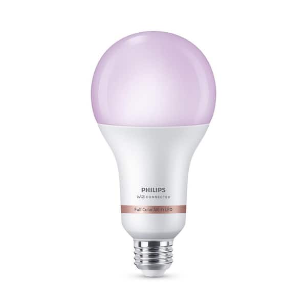 Philips 150-Watt Equivalent A23 LED Dimmable Smart WiFi Connected LED Light Bulb Color and Tunable White 2200K 6500K (1-Pack)