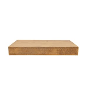 16 in. W x 10 in. D White Pine (aged oak Finish) Wood Kitchen Decorative Wall Shelf