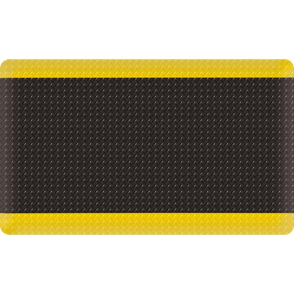 Unbranded Diamond Star DF Black/Yellow 15/16" 3 Ft. x 10 Ft. Commercial Door Mat