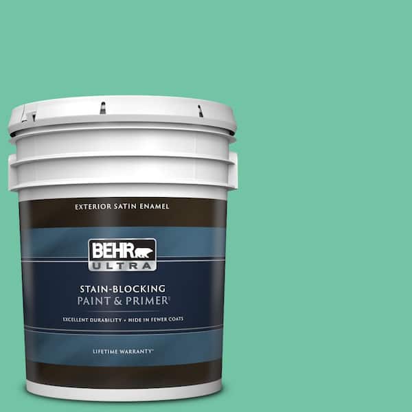 BEHR Premium Plus 5 gal. #P420-4A Gem Silica Semi-Gloss Enamel Low Odor Interior Paint & Primer