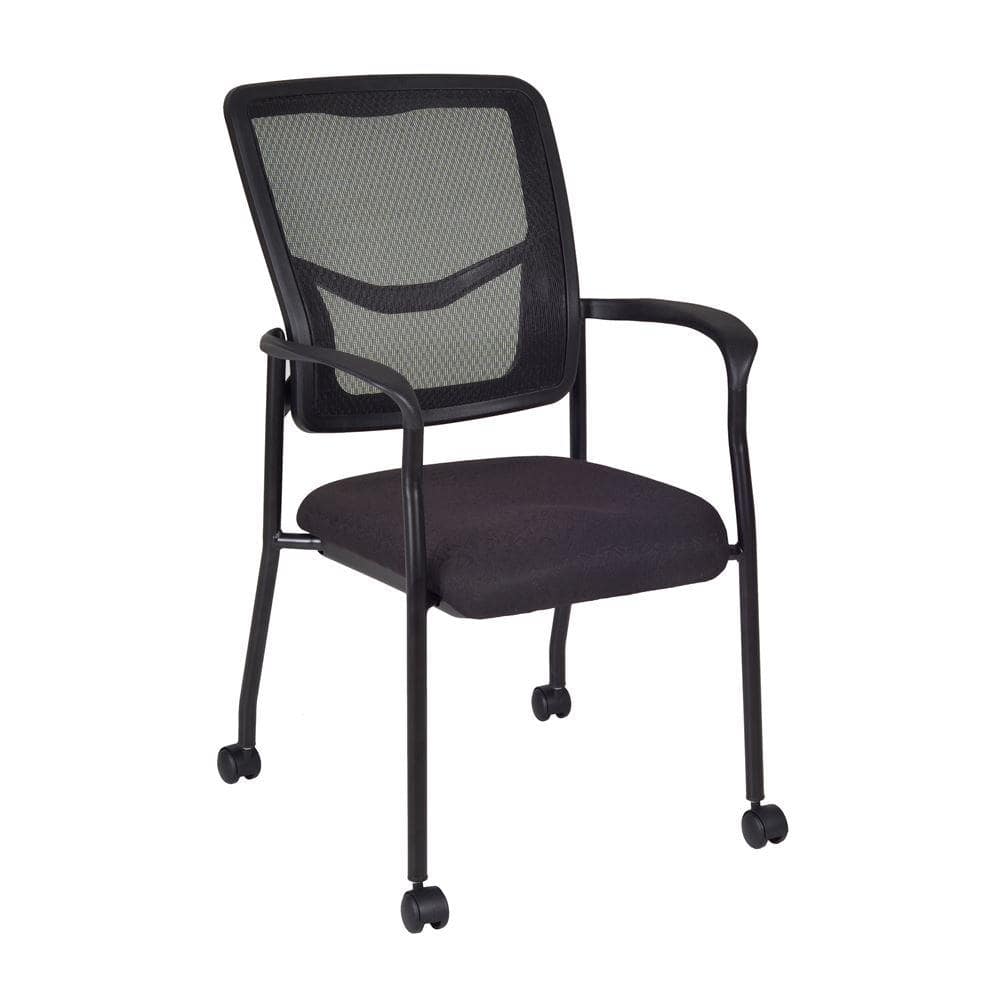 Regency Frock Black Side Chair with Casters HD5175CBK - The Home Depot