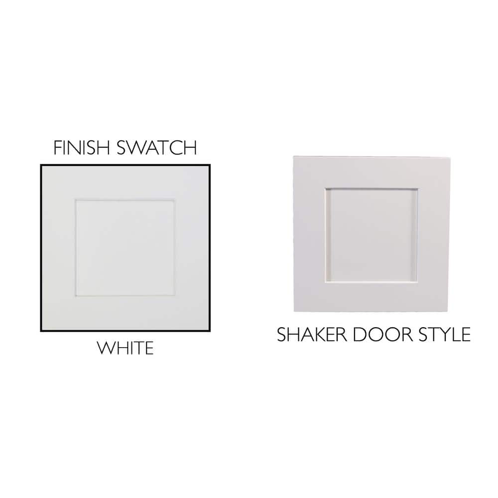 Brookings 48 Inch White Shaker Bathroom Vanity