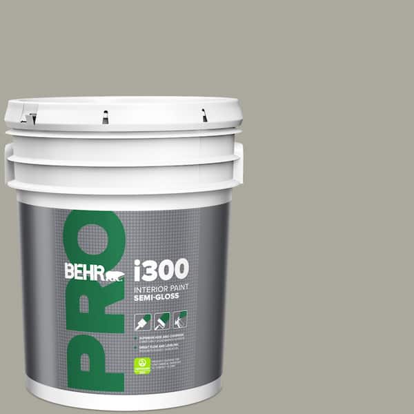 BEHR PRO 5 gal. #ECC-48-1 Winter Rye Semi-Gloss Interior Paint