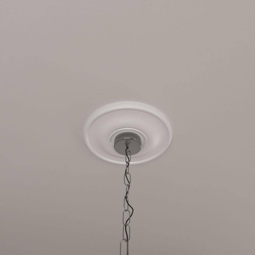 Gray 33.88" Urethane Rose Ceiling Medallion