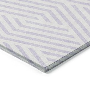 Chantille ACN550 Lavender 10 ft. x 14 ft. Machine Washable Indoor/Outdoor Geometric Area Rug