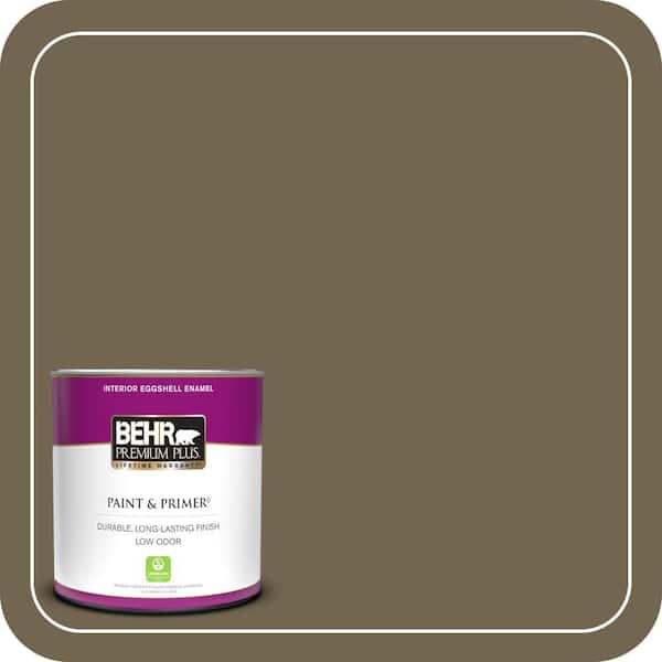 BEHR PREMIUM PLUS 1 qt. #N330-7 Adventurer Eggshell Enamel Low Odor Interior Paint & Primer