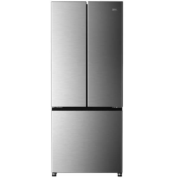 Galanz 29 in. W 16.0 cu. ft. French Door Refrigerator in Stainless Steel
