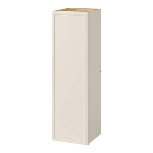 Leyton 12 in. W x 12 in. D x 42 in. H Ready to Assemble Plywood Slim Shaker Wall Kitchen Cabinet in Antique White