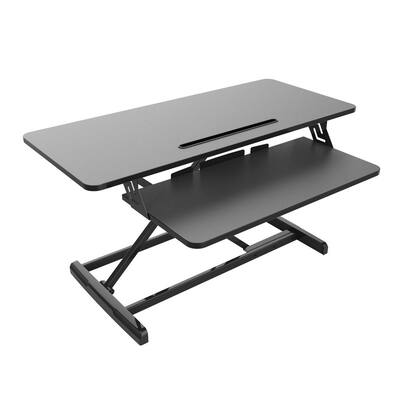 Standing Desk Height Adjustable 32 in. Standing Desk Converter Black