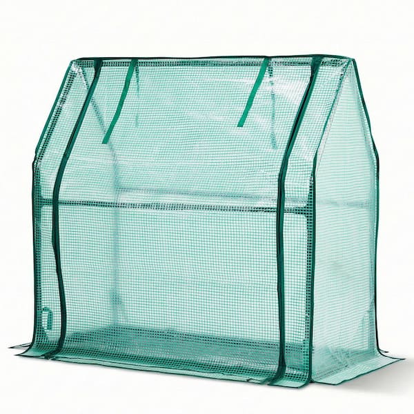 36 x 18 x 33 in. Green PE Greenhouse with PE Bottom Mat