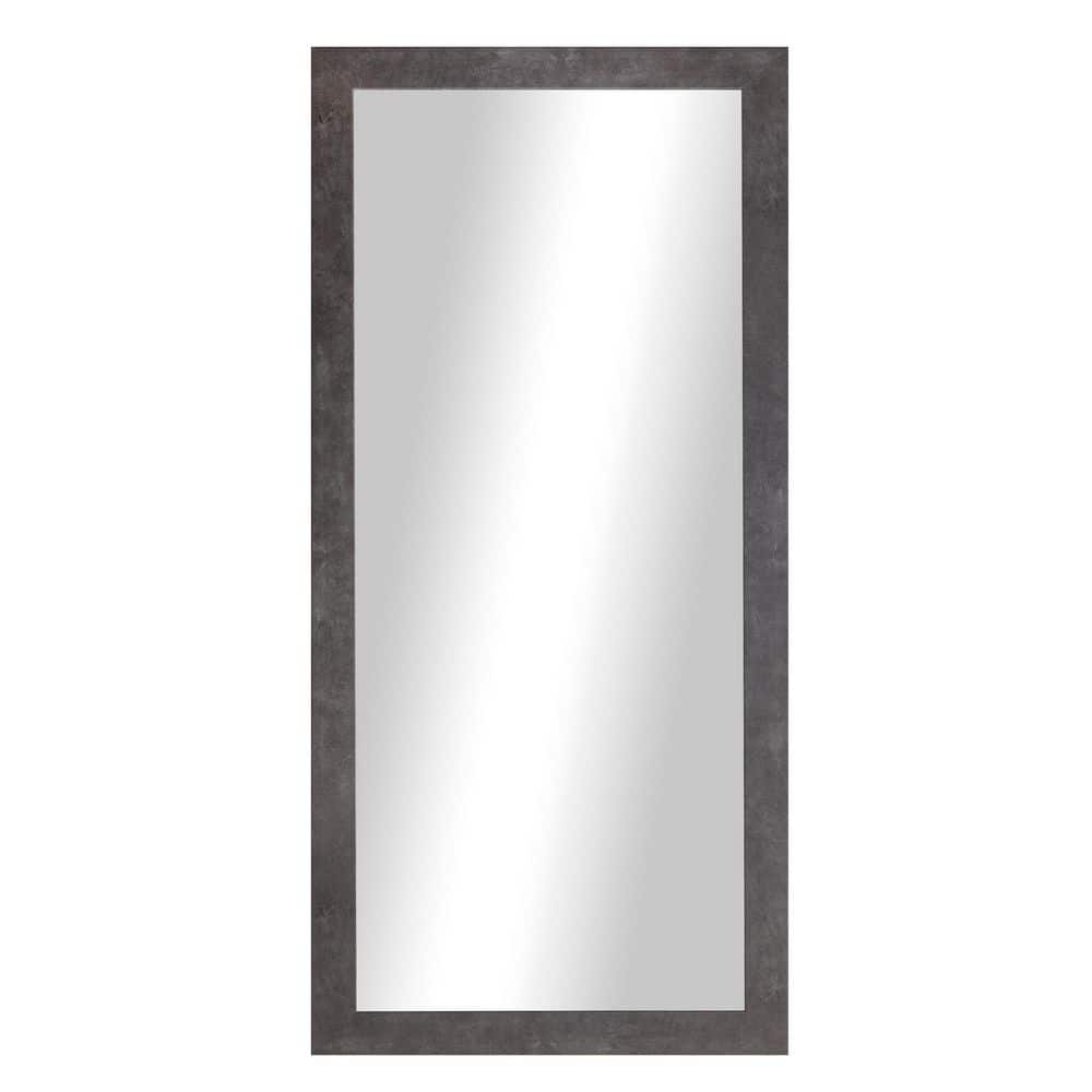 Modern Rustic (34 in. W x 33 in. H) Concrete MDF Wide Rectangle Mirror price history on PriceWatchPro