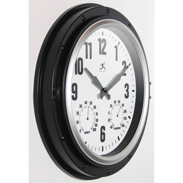 https://images.thdstatic.com/productImages/0be15d2c-4858-4efe-bd3f-de0d3013eb6c/svn/black-and-silver-infinity-instruments-wall-clocks-15085bk-4492-e1_600.jpg