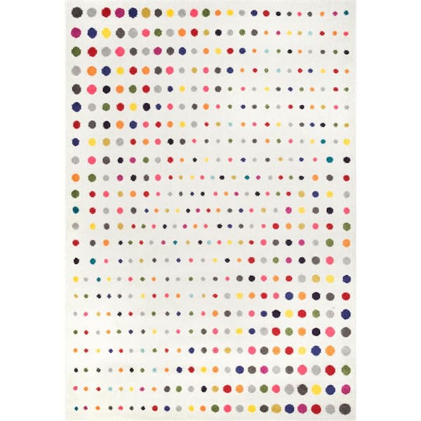 Dorie Dots Multi 9 ft. x 12 ft. Area Rug