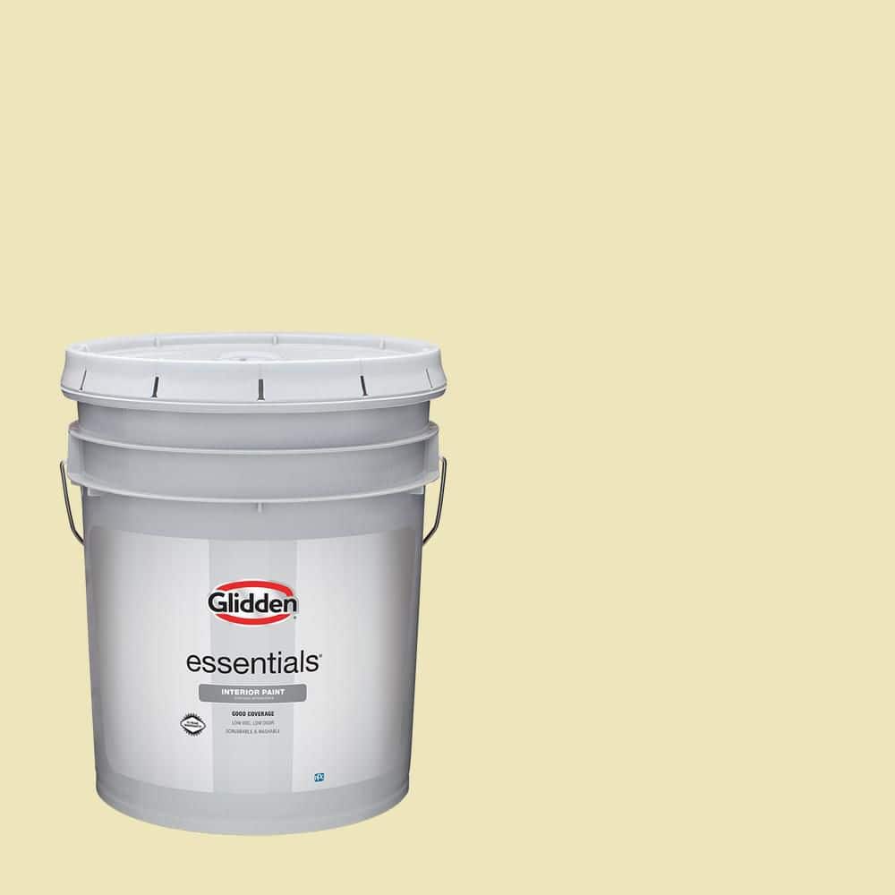 Glidden Essentials 5 gal. PPG1109-1 Slices of Happy Eggshell Interior ...