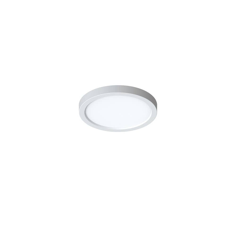 Eon White Outdoor Flush Mount Ceiling Light 1-Light 7 in. Integrated LED with White Acrylic Shade price history on PriceWatchPro