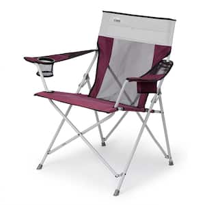 Portable Outdoor Camping Folding Chair with Carrying Storage Bag, Wine