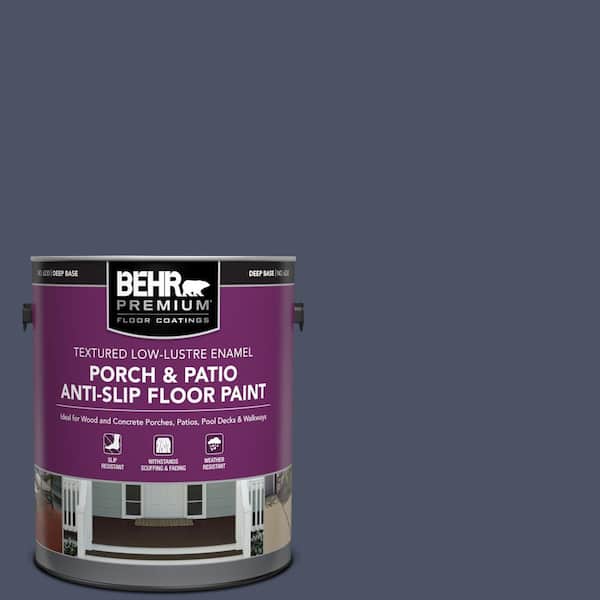 BEHR PREMIUM 1 gal. #610F-7 Mystical Shade Textured Low-Lustre Enamel Interior/Exterior Porch and Patio Anti-Slip Floor Paint
