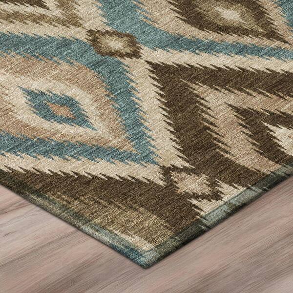 Chantille Machine Washable Indoor/Outdoor Abstract ACN3072 Coffee 3 ft. x 4 ft. Area Rug