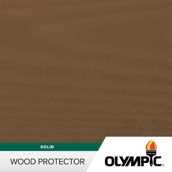 Wood Protector 1 gal. SC-1077 Smoky Suede Exterior Solid Stain Plus Sealer in One
