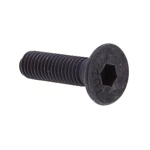 #10-32 x 3/4 in. Black Oxide Coated Steel Hex (Allen) Drive Flat Head Socket Cap Screws (50-Pack)