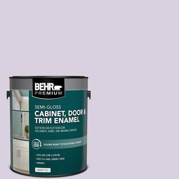 1 gal. #S100-1 Spring Bouquet Semi-Gloss Enamel Interior/Exterior Cabinet, Door & Trim Paint