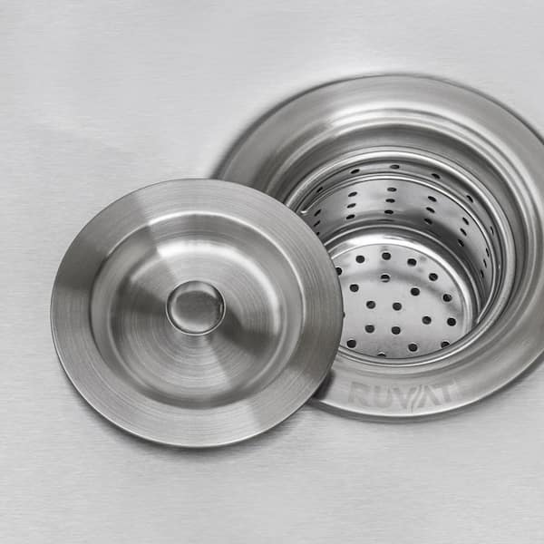 RVA1025 Kitchen Sink Garbage Disposal Basket Strainer Drain Assembly-Stainless Steel