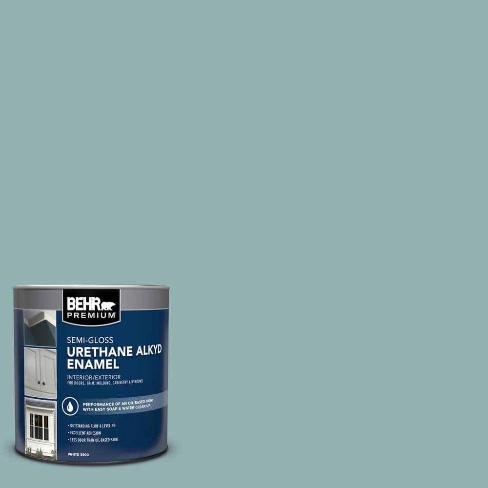 1 qt. #500F-5 Gulf Winds Semi-Gloss Enamel Urethane Alkyd Interior/Exterior Paint price history on PriceWatchPro