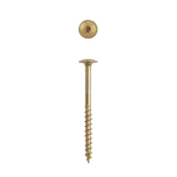 #10 x 2-1/2 in. Interior Wafer Head Wood Screws Cabinet Torx T-Star Plus (75 Each) 1 LB Bit Included