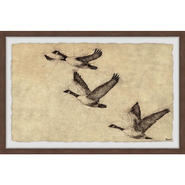 Unbranded "Migration" by Marmont Hill Framed Animal Art Print 8 in. x 12 in.