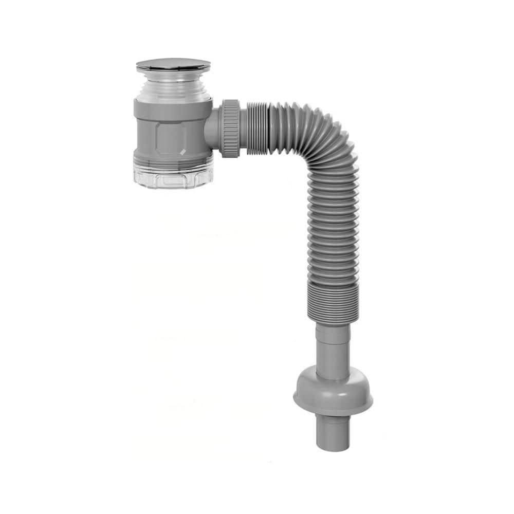 Bathroom Sink Drain Kit, Flexible Expandable Pipe, Odor Free Backflow Preventing for 1-1/4 and 1-1/2 inch Drain Hole price history on PriceWatchPro