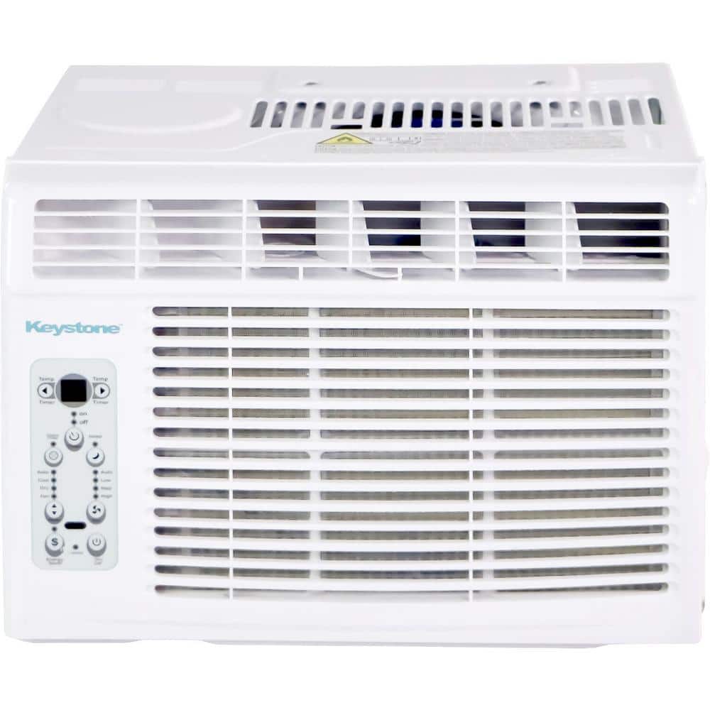 Keystone 8,000 BTU 115V Window/Wall Air Conditioner with 3,500 BTU Supplemental Heat Capability