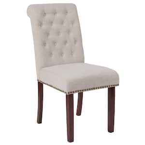 Hercules Beige Fabric Parsons Chair