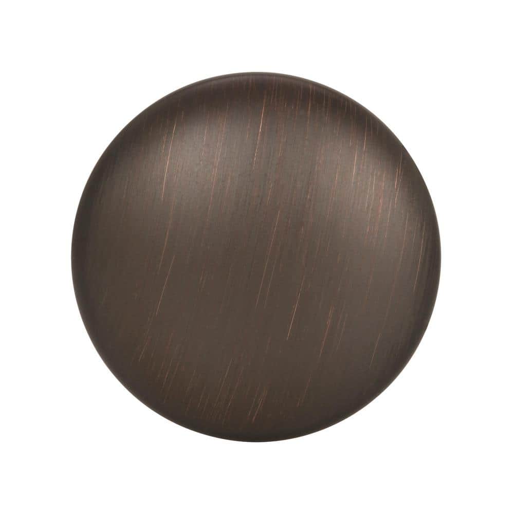 Oil Rubbed Bronze Round Cabinet Knob with Mounting Hardware