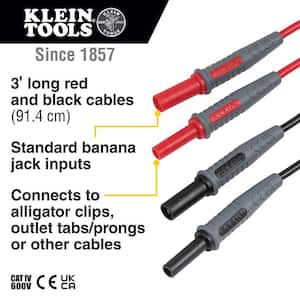 3 ft. Red and Black Lead Adapters