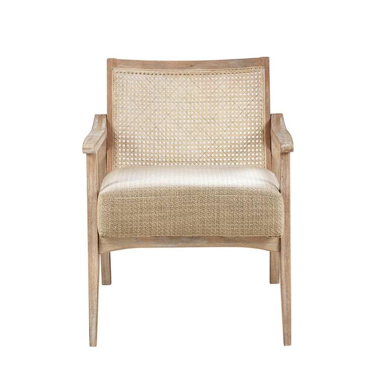 INK+IVY Kelly Light Brown Mid-Century Accent Arm Chair