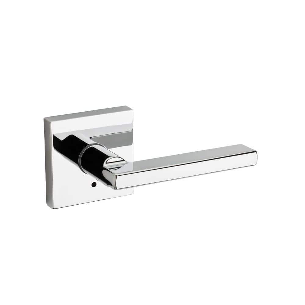 Kwikset Halifax Square Polished Chrome Privacy Bed/Bath Door Kwikset Halifax Square Polished Chrome Privacy Bed/Bath Door