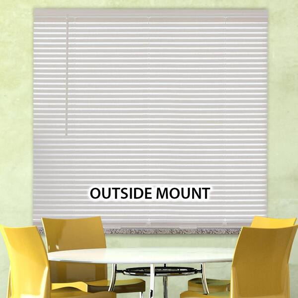 Unbranded - White Cordless Room Darkening Vinyl Mini Blinds with 1 in. Slats-48 in. W x 48 in. L (Actual Size 47.5 in. W x 48 in. L)