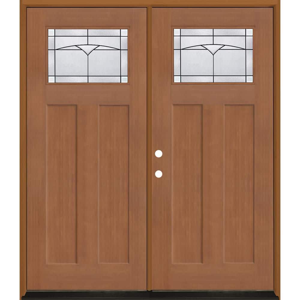 Regency 72 in. x 80 in. 1/4 TopL Horizon Glass RHIS AutumnWht Fir Fiberglass Double Prehung Front Door with 4-9/16 Jamb price history on PriceWatchPro
