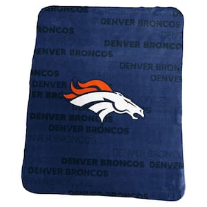 Denver Broncos Multi-Colored Classic Fleece Throw