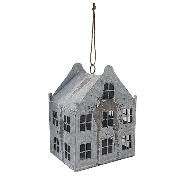 6.3 in. White Iron Garden Statue