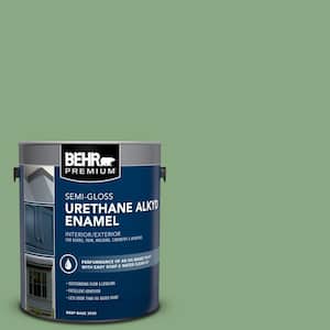 1 gal. #M400-5 Baby Spinach Urethane Alkyd Semi-Gloss Enamel Interior/Exterior Paint