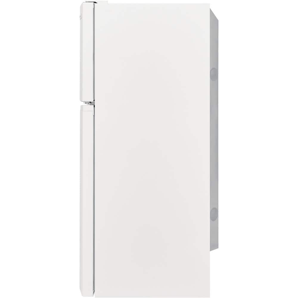 White Energy Star Top Freezer Refrigerator with Ice Maker