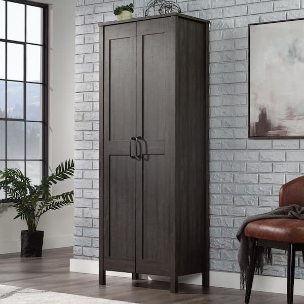 Sauder Sliding Door Storage Cabinet, Rural Pine Finish