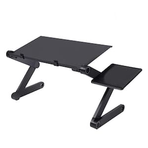 16.5 in. Black Adjustable and Foldable Portable Laptop Desk with Mouse Pad