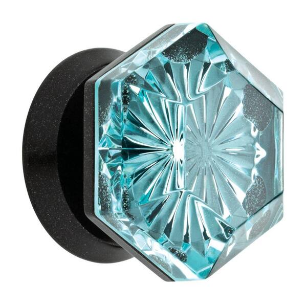 Young House Love 2 in. Hexagon Black and Teal Acrylic Deco Hanger